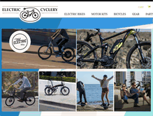 Tablet Screenshot of electriccyclery.com